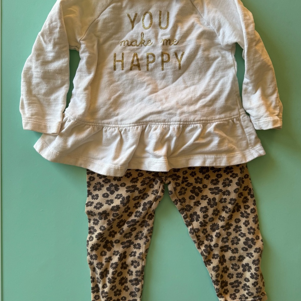 Baby Girl‎ Outfit 18M Child of Mine Carter’s You Make Me Happy Outfit